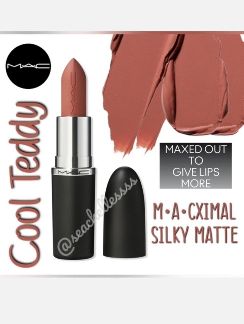 M•A•CXIMAL Silky Matte Cool Teddy Cool Deep Tone Beige Brand New In Box